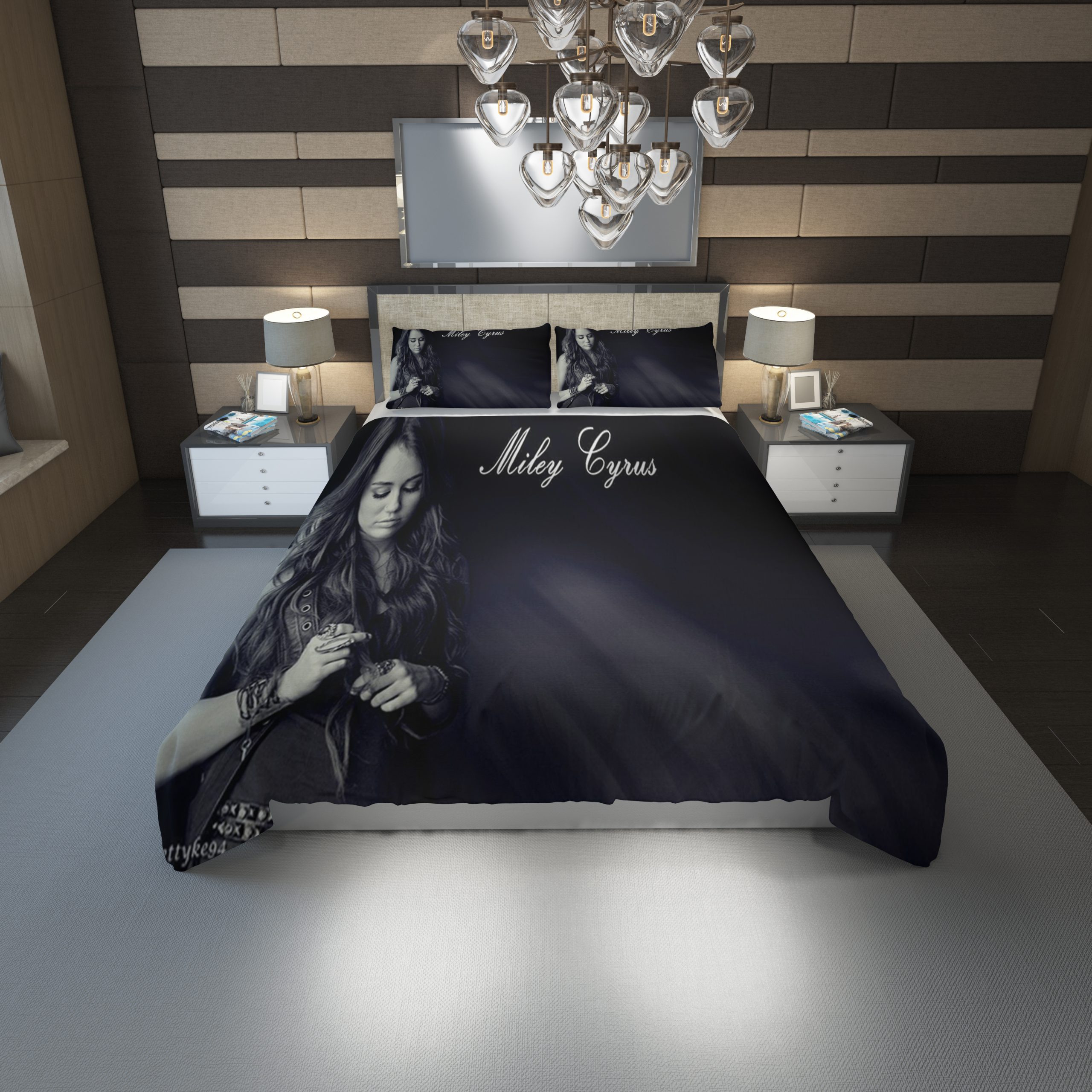 Miley Cyrus Hd Duvet Cover and Pillowcase Set Bedding Set 1198 Miley Cyrus Hd Duvet Cover and Pillowcase Set Bedding Set 1198