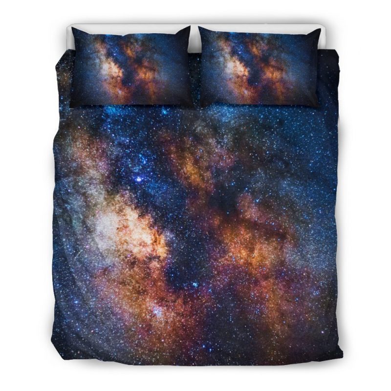 Milky Way Universe Galaxy Space Print Duvet Cover and Pillowcase Set Bedding Set Milky Way Universe Galaxy Space Print Duvet Cover and Pillowcase Set Bedding Set