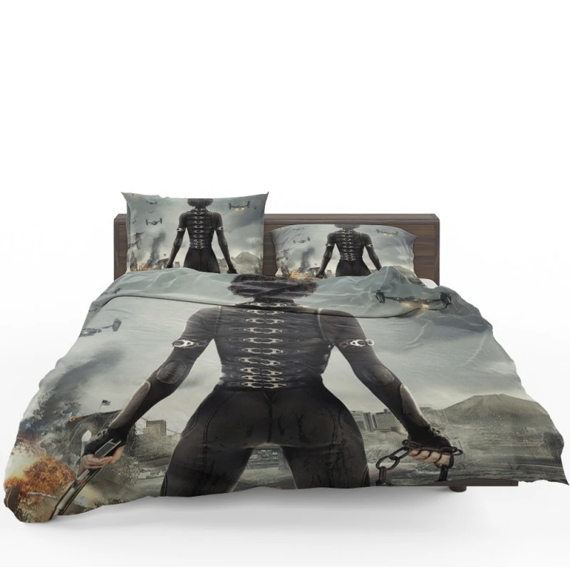 Milla Jovovich Resident Evil Retribution Movie Bedding Set Milla Jovovich Resident Evil Retribution Movie Bedding Set