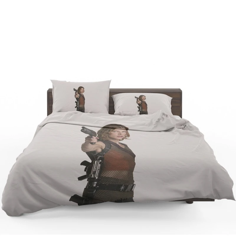 Milla Jovovich in Resident Evil Apocalypse Movie Bedding Set Milla Jovovich in Resident Evil Apocalypse Movie Bedding Set