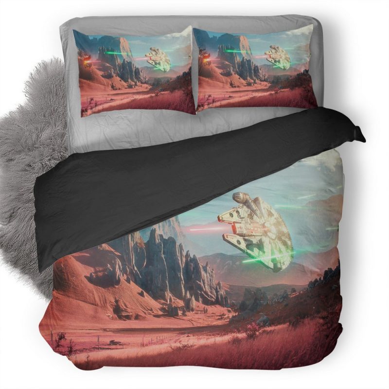 Millennium Falcon Artwork 0J Duvet Cover and Pillowcase Set Bedding Set Millennium Falcon Artwork 0J Duvet Cover and Pillowcase Set Bedding Set