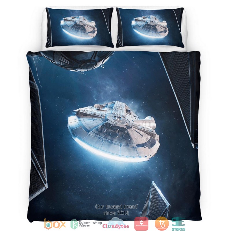 Millennium Falcon Galaxy Star Wars Bedding Set Millennium Falcon Galaxy Star Wars Bedding Set