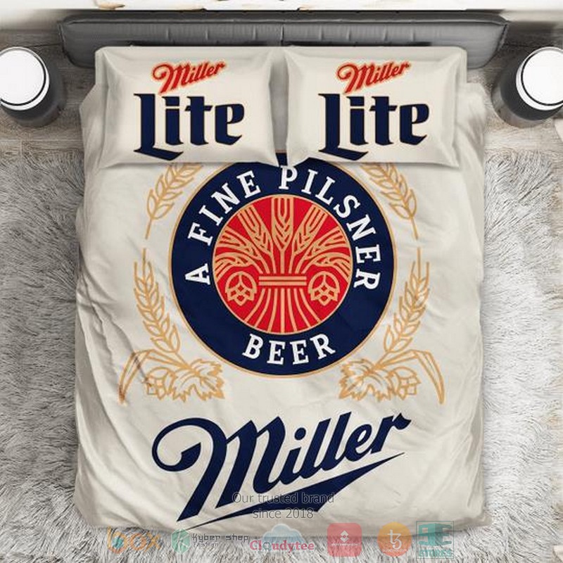 Miller Lite A Fine Pilsner Beer Bedding Set Miller Lite A Fine Pilsner Beer Bedding Set