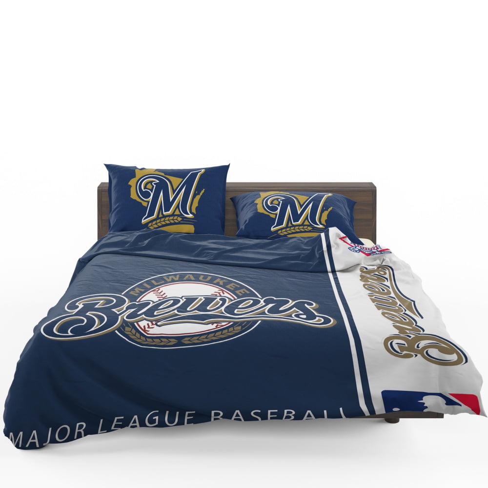 Milwaukee Brewers MLB Baseball National League Bedding Set Milwaukee Brewers MLB Baseball National League Bedding Set