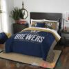 Milwaukee Brewers Mlb Blue Bedding Set