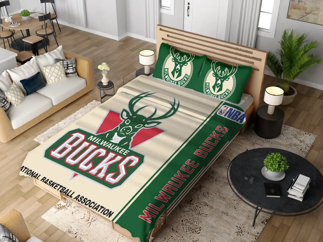 Milwaukee-Bucks-NBA-Basketball-Bedding-Set-1