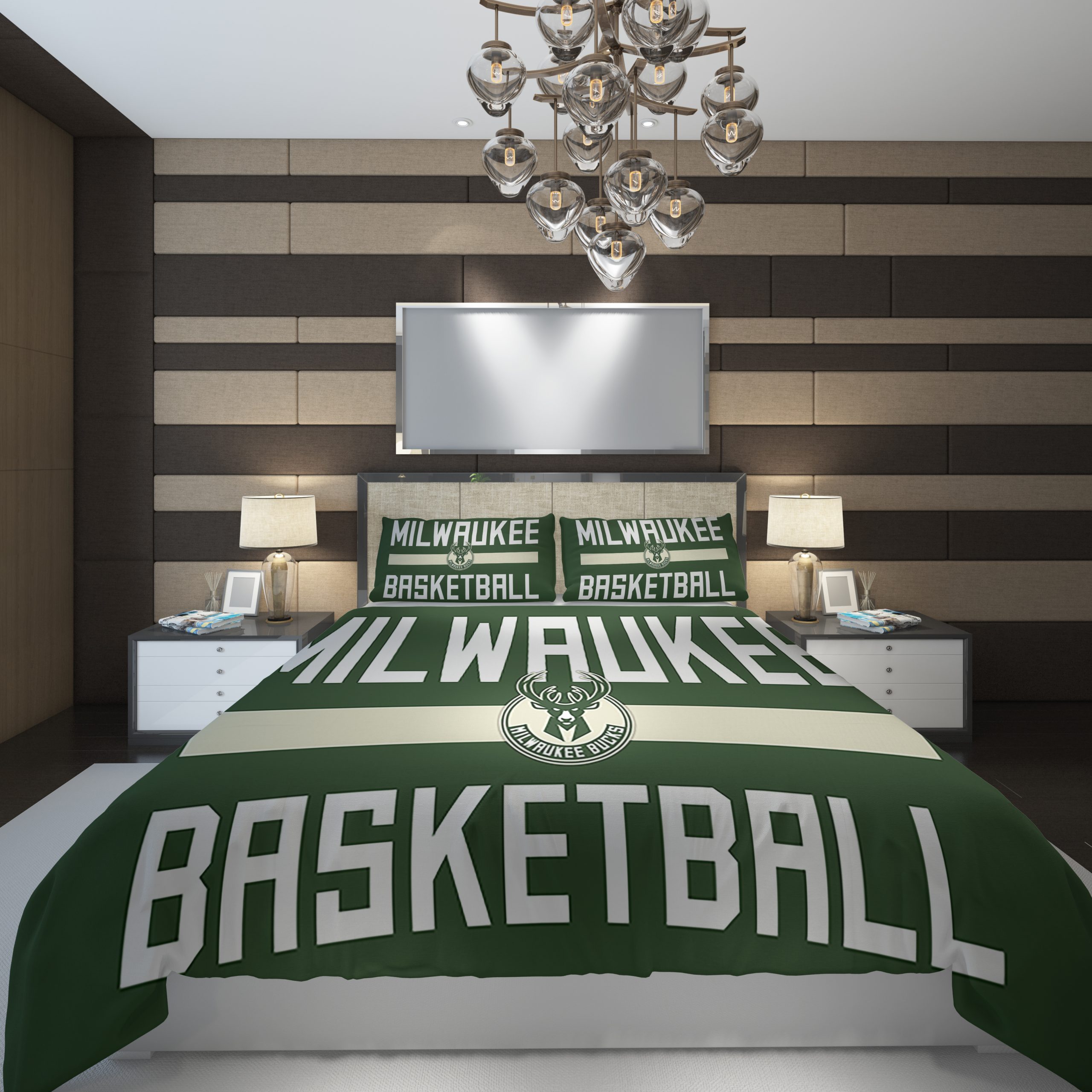 Milwaukee Bucks NBA Basketball ize Duvet Cover and Pillowcase Set Bedding Set Milwaukee Bucks NBA Basketball ize Duvet Cover and Pillowcase Set Bedding Set