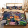 Minecraft Duvet Cover and Pillowcase Set Bedding Set 595