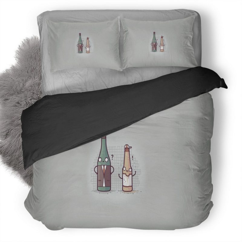 Minimalism Bottles Duvet Cover and Pillowcase Set Bedding Set Minimalism Bottles Duvet Cover and Pillowcase Set Bedding Set
