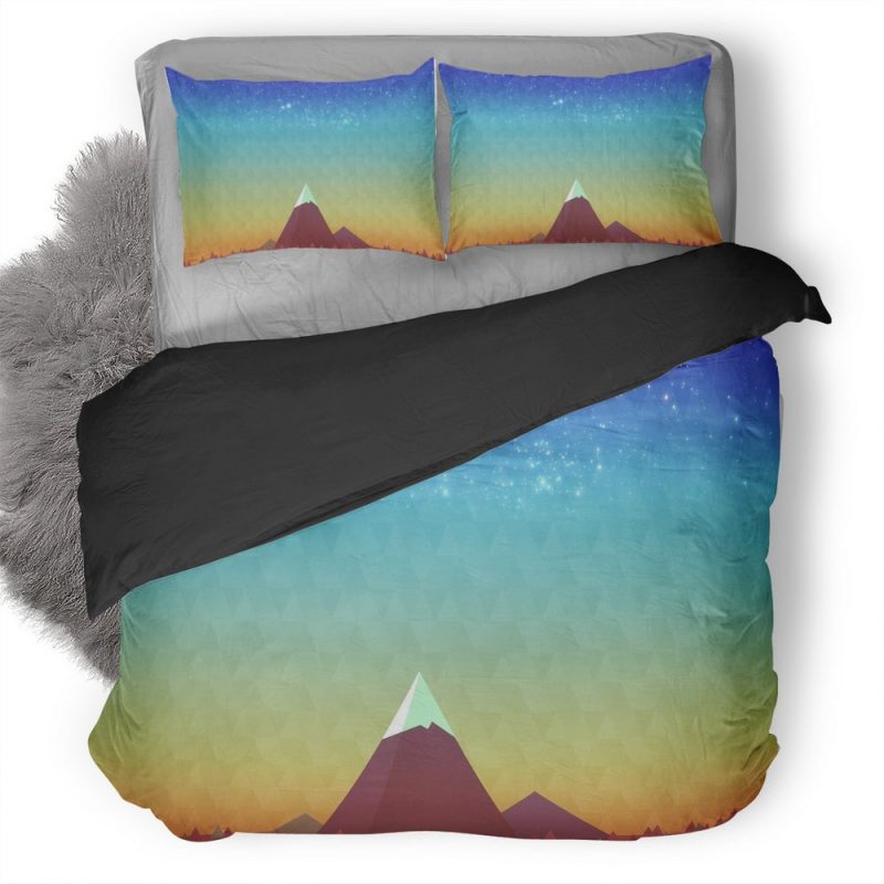 Minimalism Mountain Peak Duvet Cover and Pillowcase Set Bedding Set Minimalism Mountain Peak Duvet Cover and Pillowcase Set Bedding Set