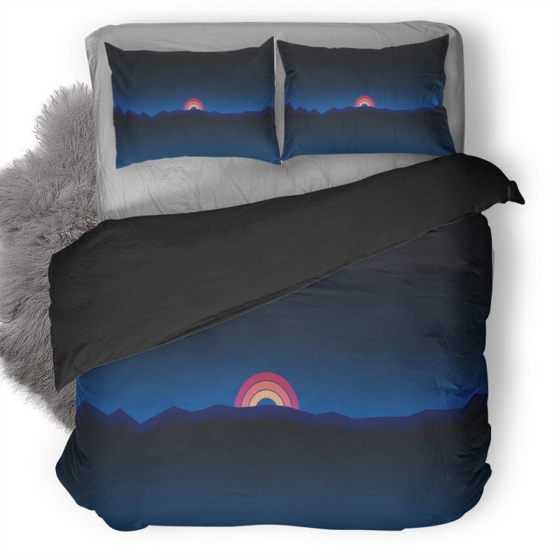 Minimalism Neon Rainbow Sun Retro Style T2 Duvet Cover and Pillowcase Set Bedding Set Minimalism Neon Rainbow Sun Retro Style T2 Duvet Cover and Pillowcase Set Bedding Set