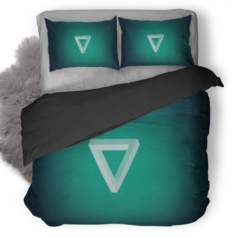 Minimalism Triangle Duvet Cover and Pillowcase Set Bedding Set Minimalism Triangle Duvet Cover and Pillowcase Set Bedding Set