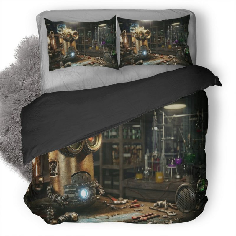 Minions Robot Steampunk Go Duvet Cover and Pillowcase Set Bedding Set Minions Robot Steampunk Go Duvet Cover and Pillowcase Set Bedding Set