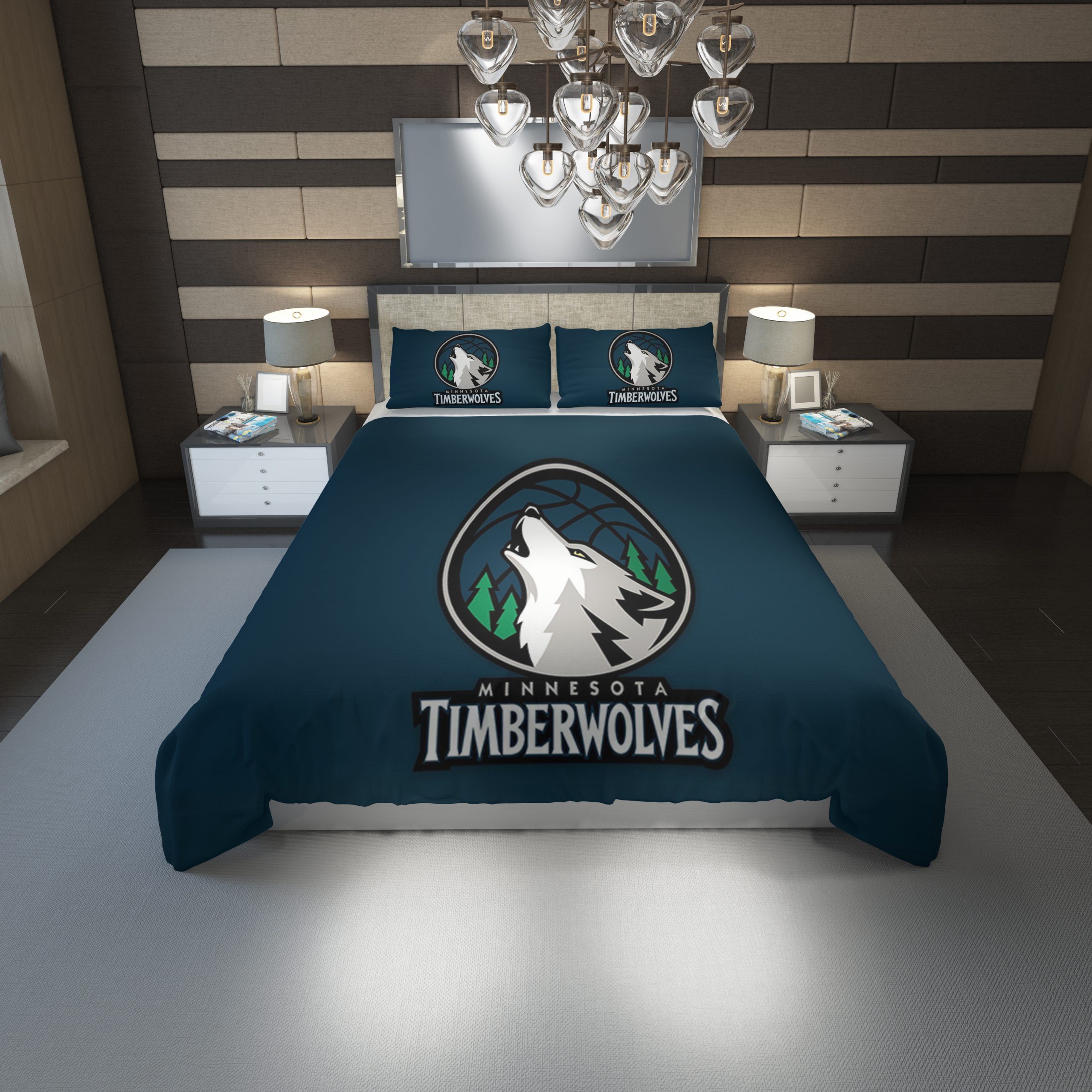 Minnesota Timberwolves 31 Duvet Cover and Pillowcase Set Bedding Set Minnesota Timberwolves 31 Duvet Cover and Pillowcase Set Bedding Set