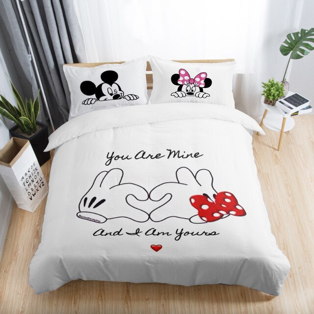 Minnie Mickey Disney 223 Duvet Cover and Pillowcase Set Bedding Set Minnie Mickey Disney 223 Duvet Cover and Pillowcase Set Bedding Set