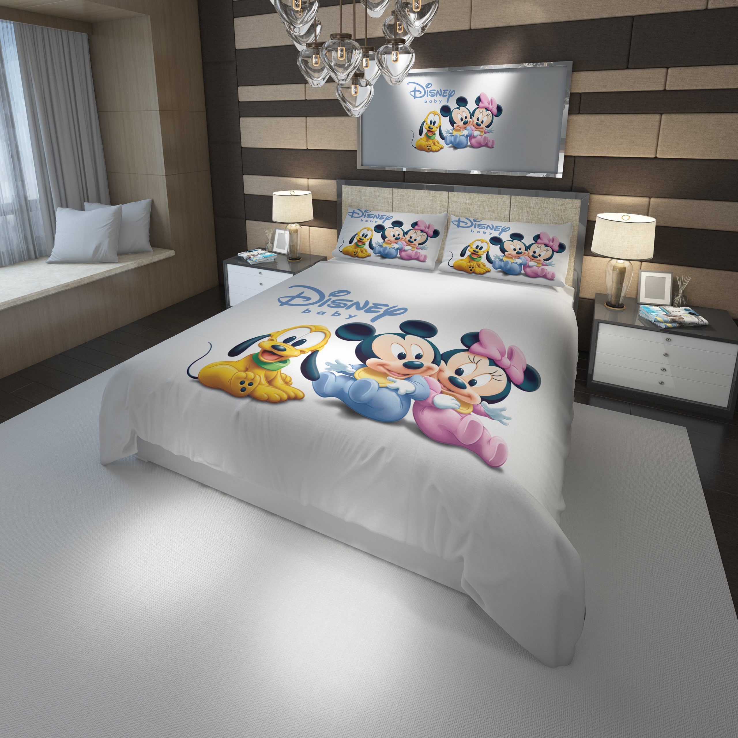 Minnie Mickey Mouse 2 Duvet Cover and Pillowcase Set Bedding Set Minnie Mickey Mouse 2 Duvet Cover and Pillowcase Set Bedding Set