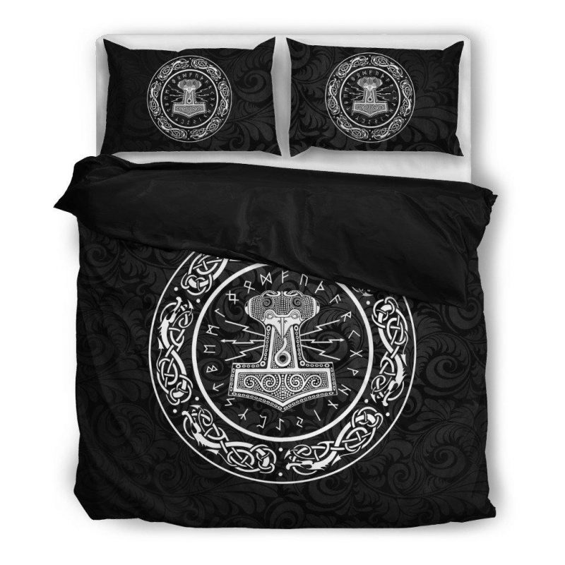 Miolnir Viking Duvet Cover and Pillowcase Set Bedding Set Miolnir Viking Duvet Cover and Pillowcase Set Bedding Set