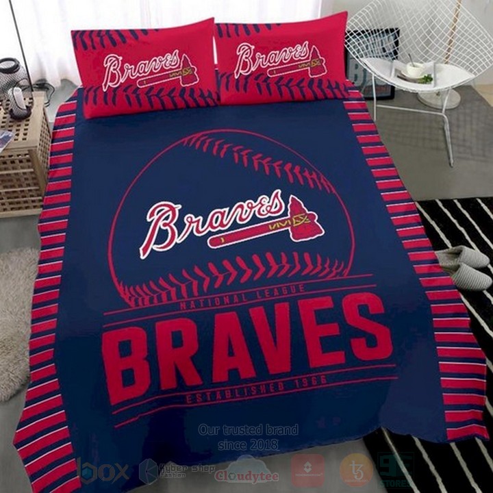 Mlb Atlanta Braves Inspired Bedding Set Mlb Atlanta Braves Inspired Bedding Set