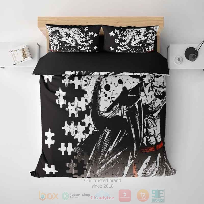 Monkey D. Lufy Jigsaw Pieces Embossed One Piece Bedding Set Monkey D. Lufy Jigsaw Pieces Embossed One Piece Bedding Set