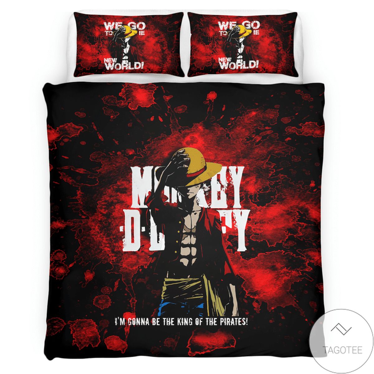 Monkey D.Luffy We Go To The New World Bedding Set Monkey D.Luffy We Go To The New World Bedding Set