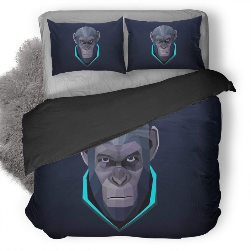 Monkey Minimalism 02 Duvet Cover and Pillowcase Set Bedding Set Monkey Minimalism 02 Duvet Cover and Pillowcase Set Bedding Set