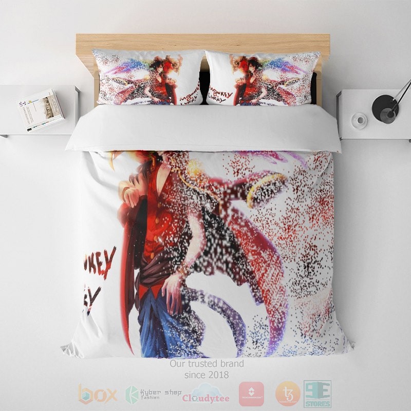 Monky D. Luffy Sprinkling Color One Piece Bedding Set Monky D. Luffy Sprinkling Color One Piece Bedding Set