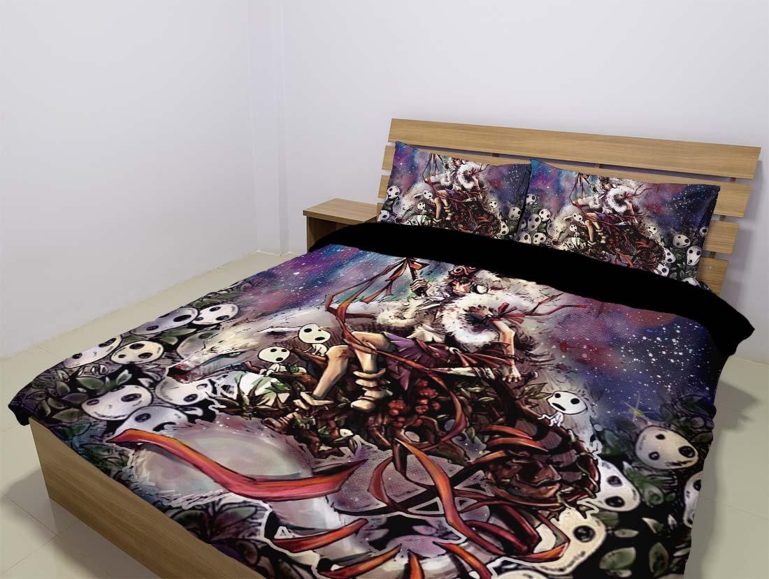 Mononoke Hime Duvet Cover and Pillowcase Set Bedding Set Mononoke Hime Duvet Cover and Pillowcase Set Bedding Set