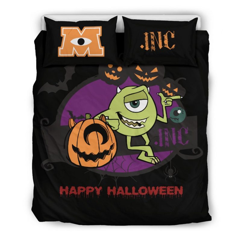 Monster Inc Happy Halloween Duvet Cover and Pillowcase Set Bedding Set Monster Inc Happy Halloween Duvet Cover and Pillowcase Set Bedding Set
