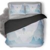 Morning Minimal Landscape Aj Duvet Cover and Pillowcase Set Bedding Set