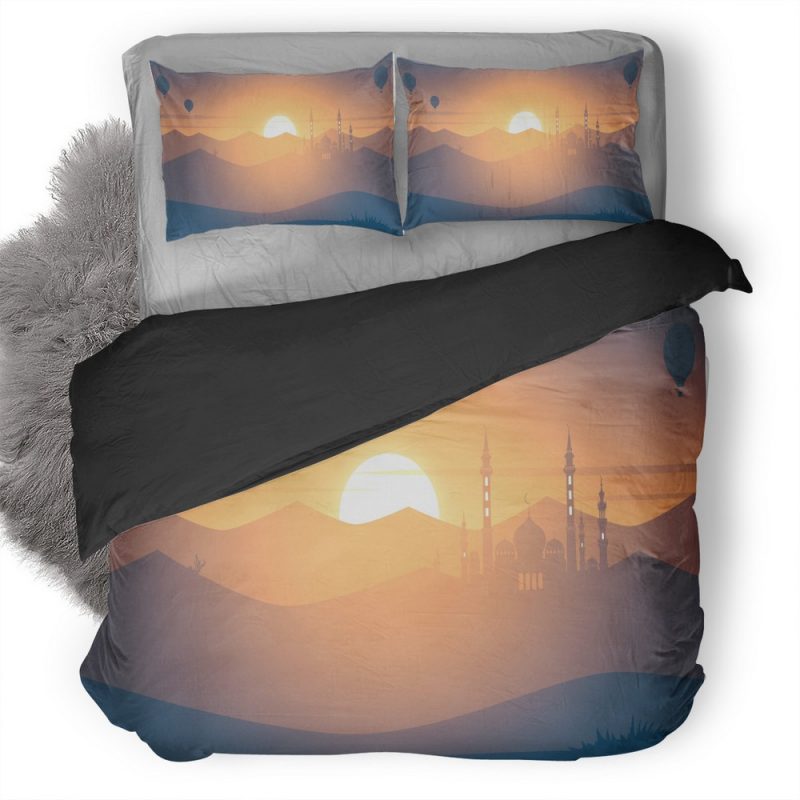 Mosque Minimalism Eh Duvet Cover and Pillowcase Set Bedding Set Mosque Minimalism Eh Duvet Cover and Pillowcase Set Bedding Set