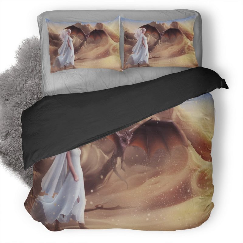 Mother Of Dragons Art 0M Duvet Cover and Pillowcase Set Bedding Set Mother Of Dragons Art 0M Duvet Cover and Pillowcase Set Bedding Set