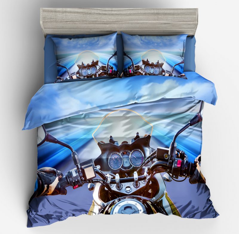 Moto 3 Duvet Cover and Pillowcase Set Bedding Set Moto 3 Duvet Cover and Pillowcase Set Bedding Set