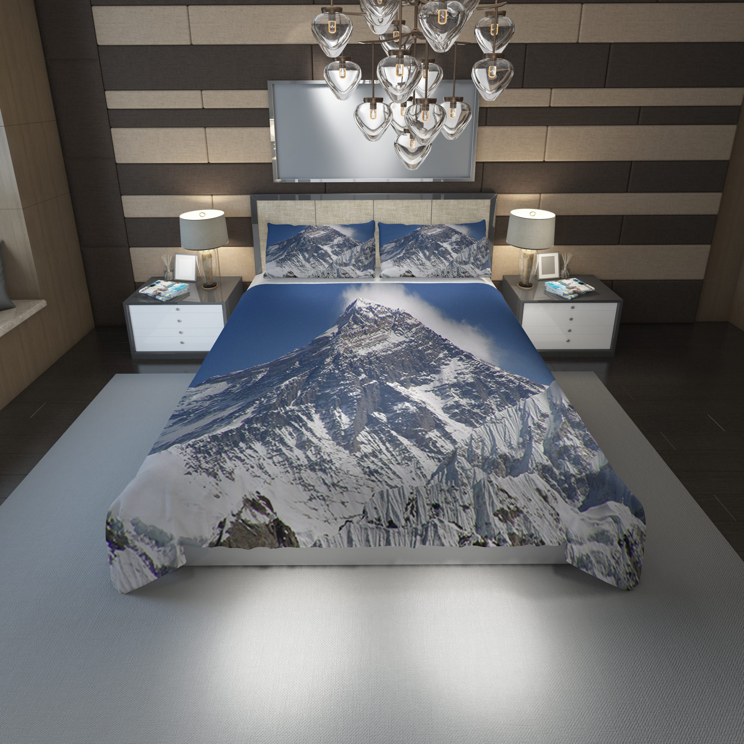 Mount Everest Wallpaper Duvet Cover and Pillowcase Set Bedding Set 1159 Mount Everest Wallpaper Duvet Cover and Pillowcase Set Bedding Set 1159