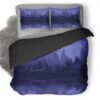 Mountain Lake Landscape Vs Duvet Cover and Pillowcase Set Bedding Set
