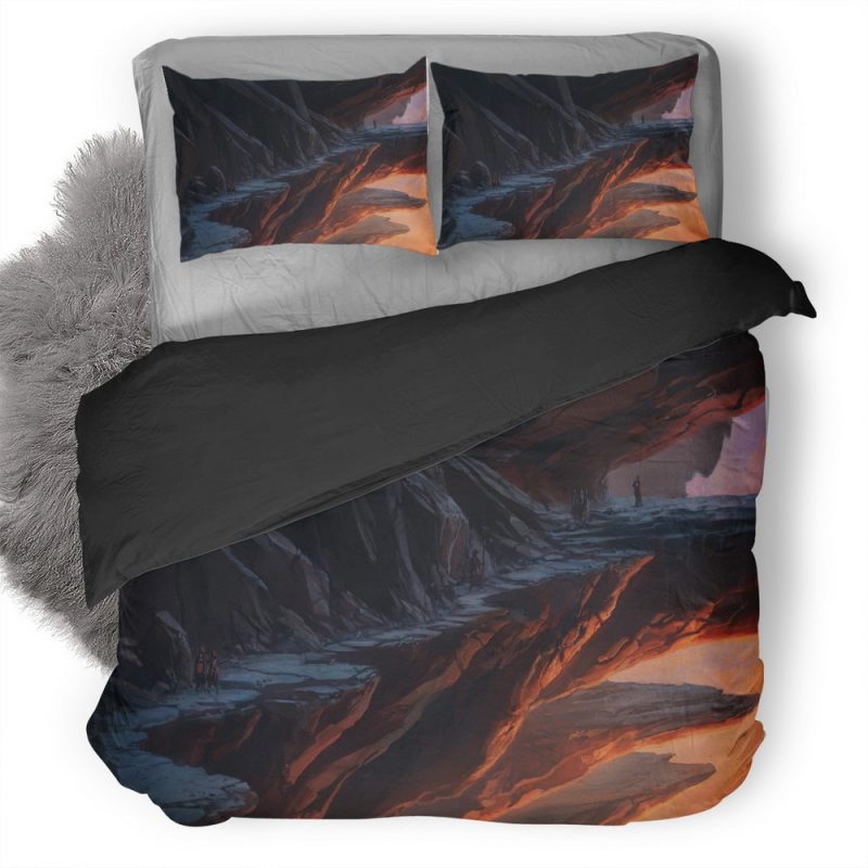 Mountains Path Stones Rocks Painting Yi Duvet Cover and Pillowcase Set Bedding Set Mountains Path Stones Rocks Painting Yi Duvet Cover and Pillowcase Set Bedding Set