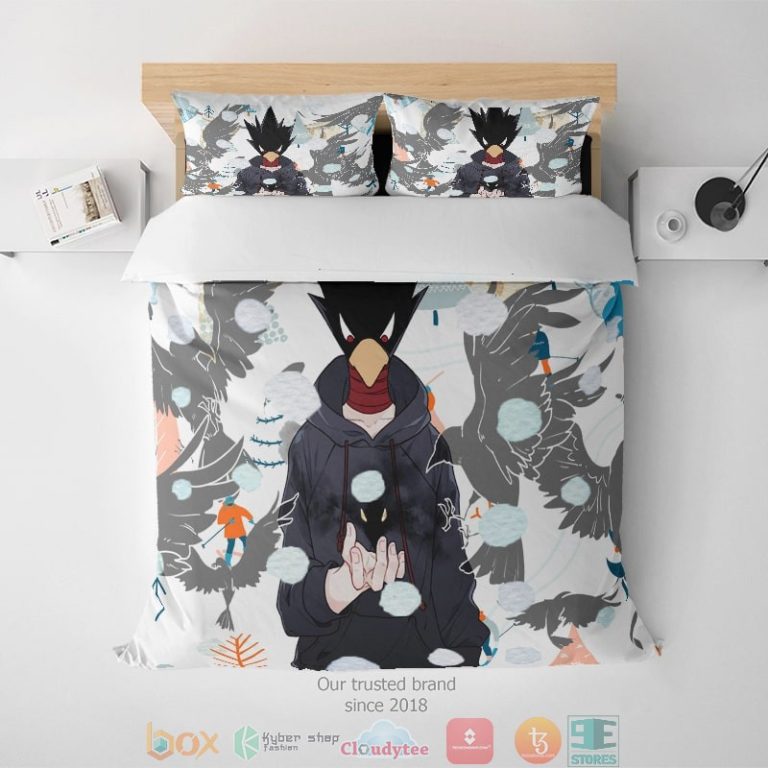 My-Hero-Academia-Takoyami-Dark-Shadow-Christmas-Snow-Sleek-Bnha-Bedding-Set-1
