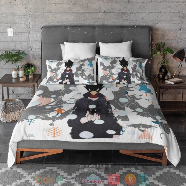 My-Hero-Academia-Takoyami-Dark-Shadow-Christmas-Snow-Sleek-Bnha-Bedding-Set-2