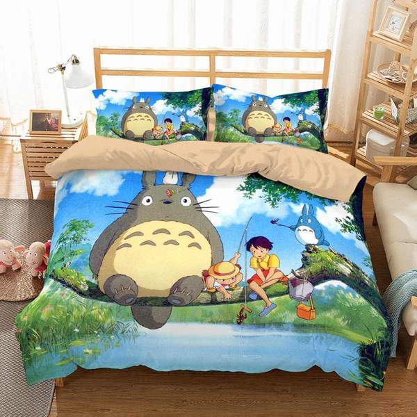 My Neighbor Totoro Duvet Cover and Pillowcase Set Bedding Set 552 My Neighbor Totoro Duvet Cover and Pillowcase Set Bedding Set 552