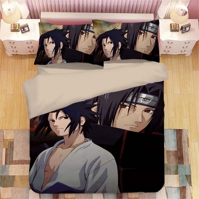 NARUTO Anime 2214 Duvet Cover and Pillowcase Set Bedding Set NARUTO Anime 2214 Duvet Cover and Pillowcase Set Bedding Set
