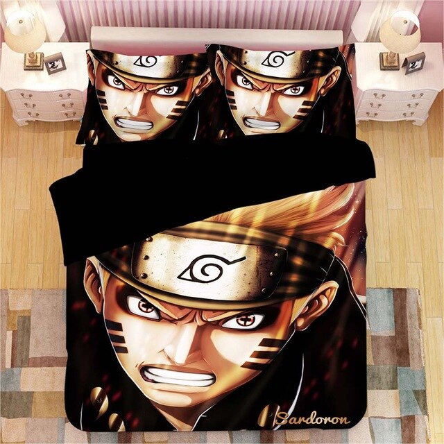 NARUTO Anime 2216 Duvet Cover and Pillowcase Set Bedding Set NARUTO Anime 2216 Duvet Cover and Pillowcase Set Bedding Set