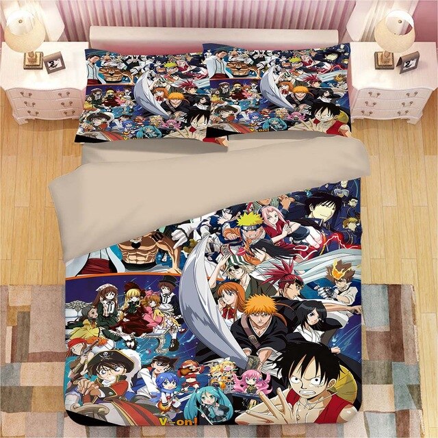NARUTO Anime 2221 Duvet Cover and Pillowcase Set Bedding Set NARUTO Anime 2221 Duvet Cover and Pillowcase Set Bedding Set