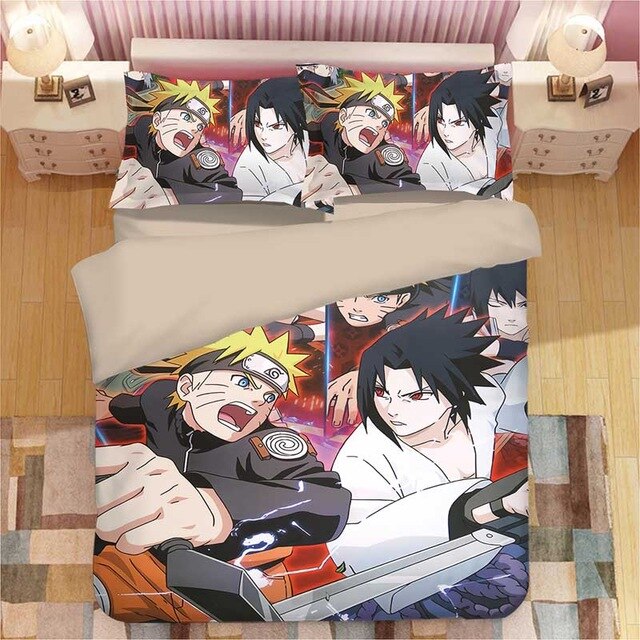 NARUTO Anime 2228 Duvet Cover and Pillowcase Set Bedding Set NARUTO Anime 2228 Duvet Cover and Pillowcase Set Bedding Set