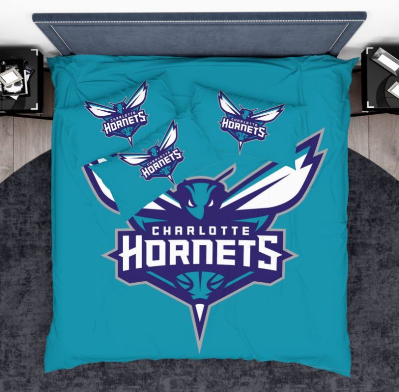 NBA Charlotte Hornets Duvet Cover and Pillowcase Set Bedding Set NBA Charlotte Hornets Duvet Cover and Pillowcase Set Bedding Set