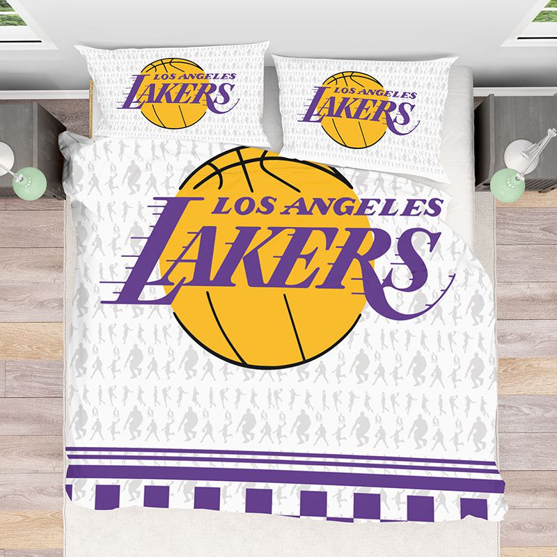 NBA Los Angeles Lakers Duvet Cover and Pillowcase Set Bedding Set NBA Los Angeles Lakers Duvet Cover and Pillowcase Set Bedding Set