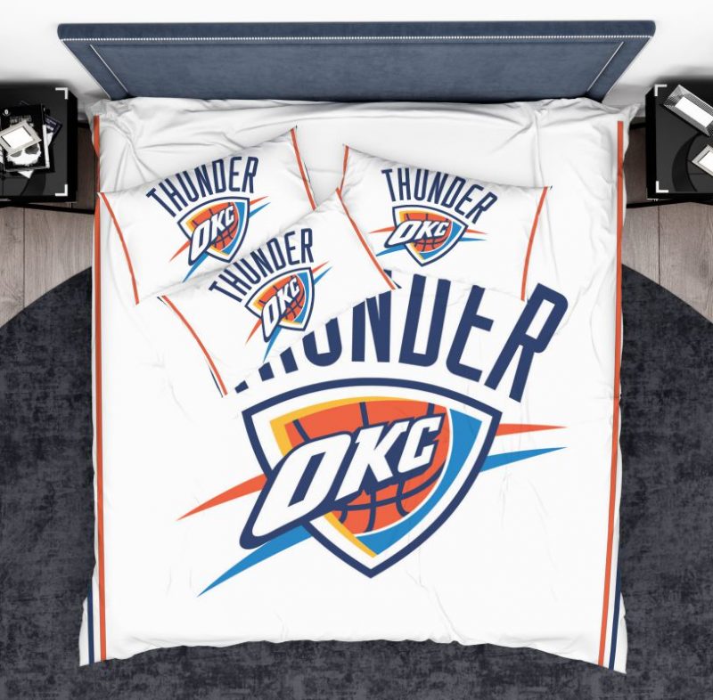NBA Oklahoma City Thunder Duvet Cover and Pillowcase Set Bedding Set NBA Oklahoma City Thunder Duvet Cover and Pillowcase Set Bedding Set