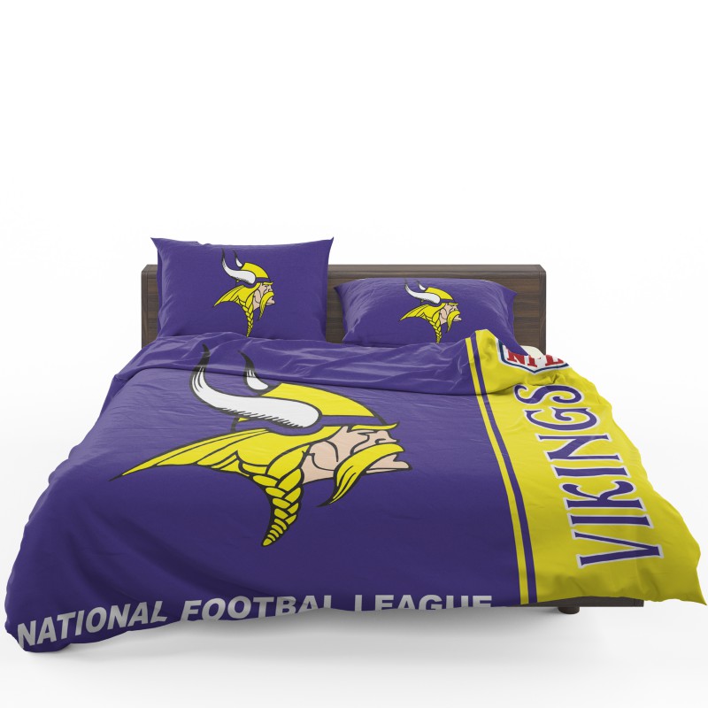 NFL Minnesota Vikings Duvet Cover and Pillowcase Set Bedding Set NFL Minnesota Vikings Duvet Cover and Pillowcase Set Bedding Set