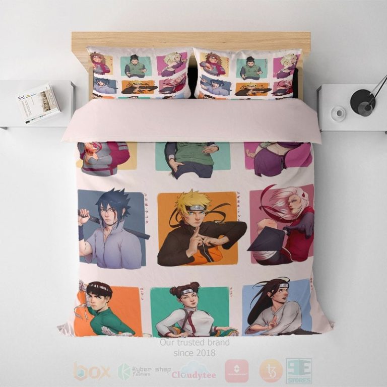 Naruto-Shinobi-Fan-Art-Embossed-Anime-Bedding-Set-1