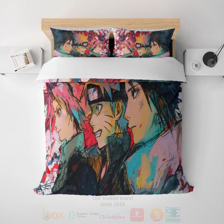 Naruto-Team-Seven-Empyrean-Blend-Paint-Splatter-Naruto-Bedding-Set-1
