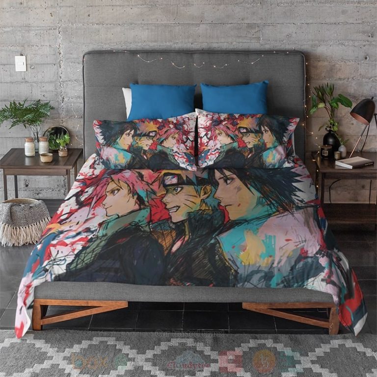 Naruto-Team-Seven-Empyrean-Blend-Paint-Splatter-Naruto-Bedding-Set-2