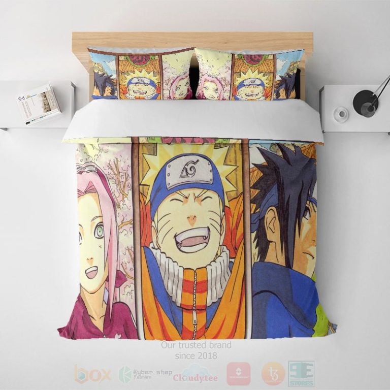 Naruto-Team-Seven-Poster-Style-Reversible-Embossed-Anime-Bedding-Set-1